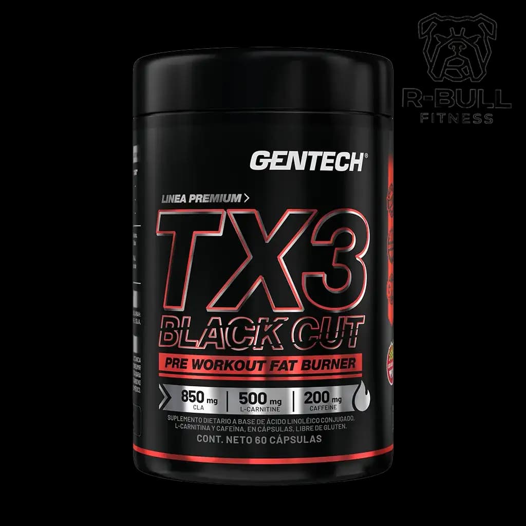 TX3 Black Cut Gentech 60 Cápsulas