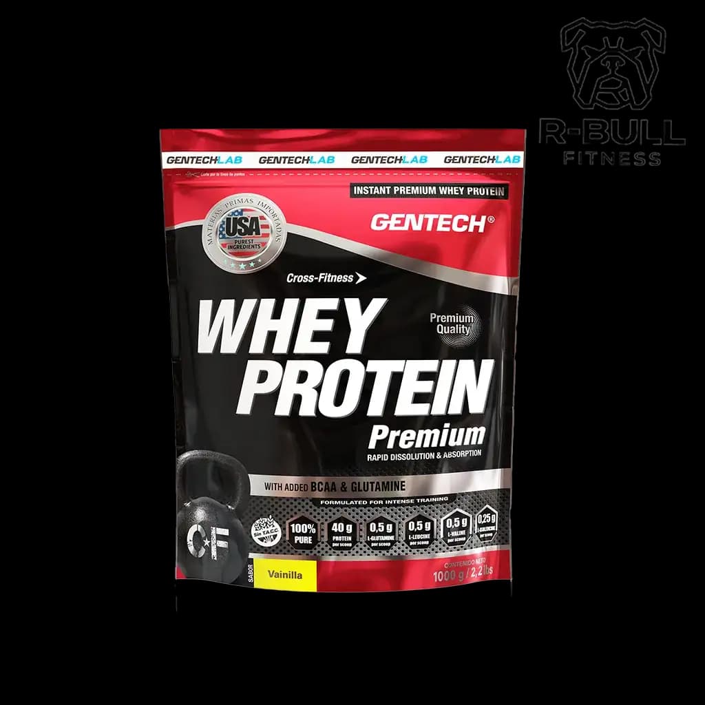 Whey Protein Premium 1Kg Gentech - Sabor Vainilla