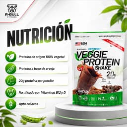 Veggie Protein Shake Gentech 500g Sabor Cacao