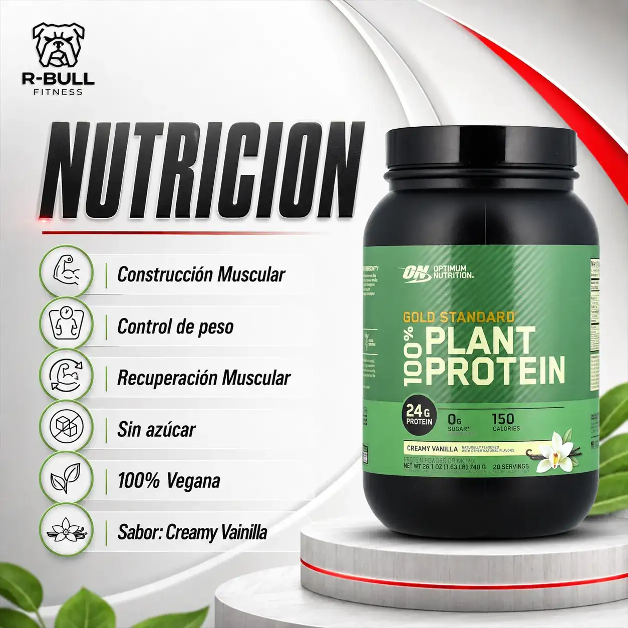 ON Gold Standard 100% Plant Protein 740g Vainilla