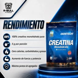 Creatina Monohidrato Gentech 500g Sabor Neutro