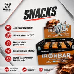 Caja Iron Bar AFA x20 - Sabor Dulce de Leche