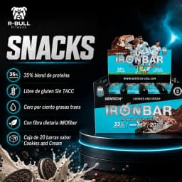 Caja Iron Bar AFA x20 - Sabor Cookies & Cream