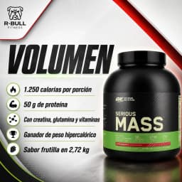 Optimum Nutrition Serious Mass 2.7Kg (Frutilla)