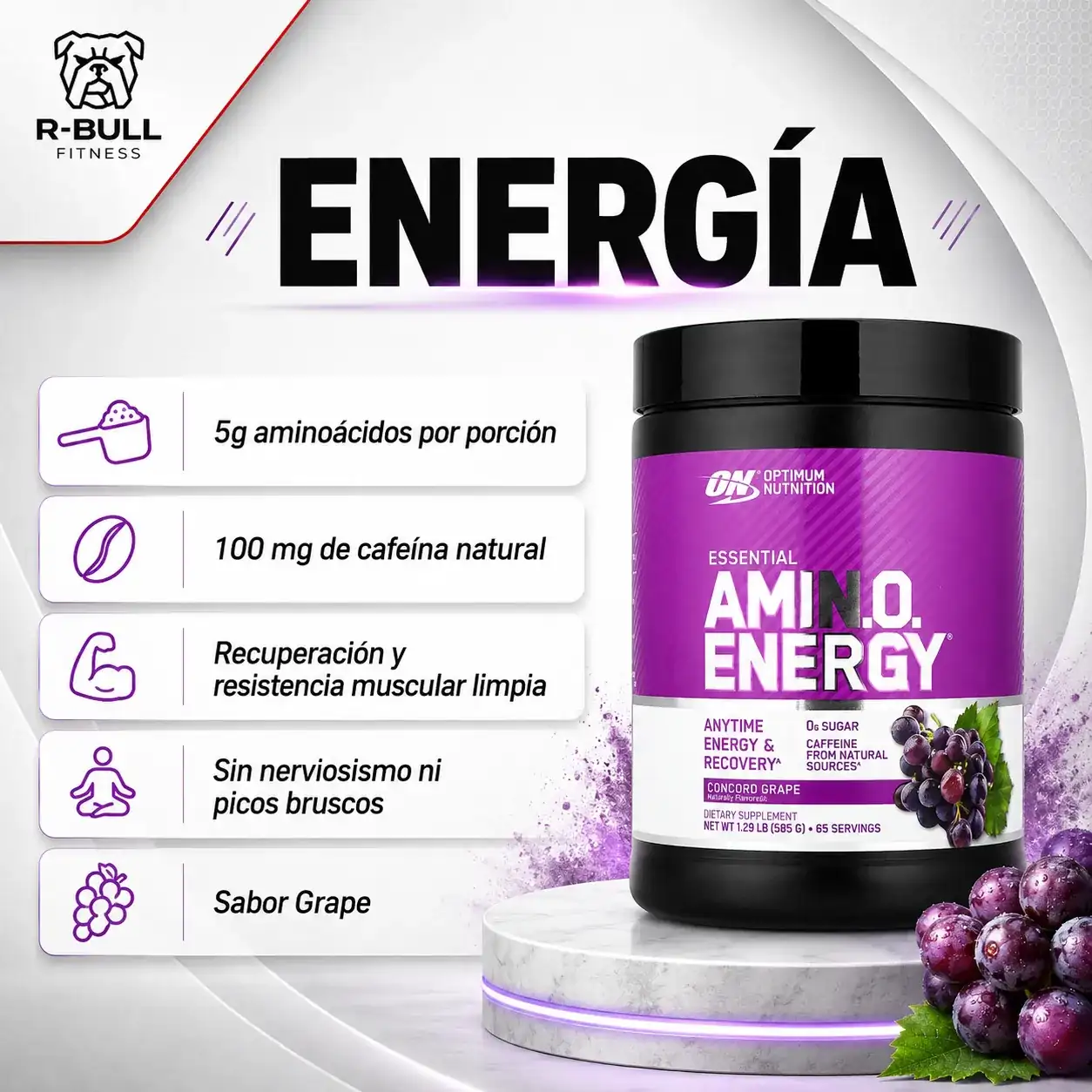 ON Amino Energy 585g - Concord Grape