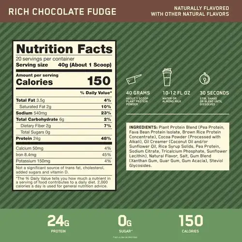ON Gold Standard 100% Plant Protein 800g Chocolate